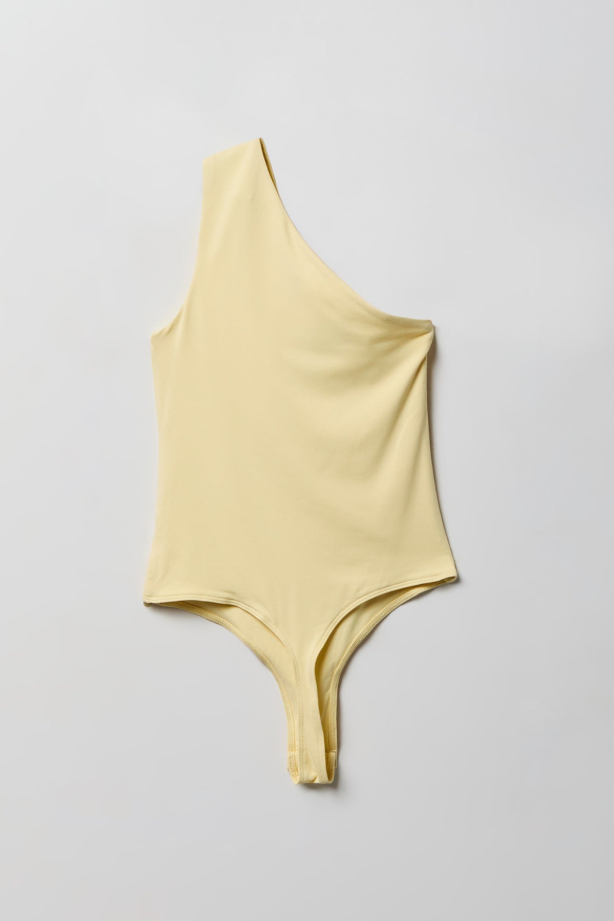 Alt View 6. Soft Contour One Shoulder Bodysuit - Yellow