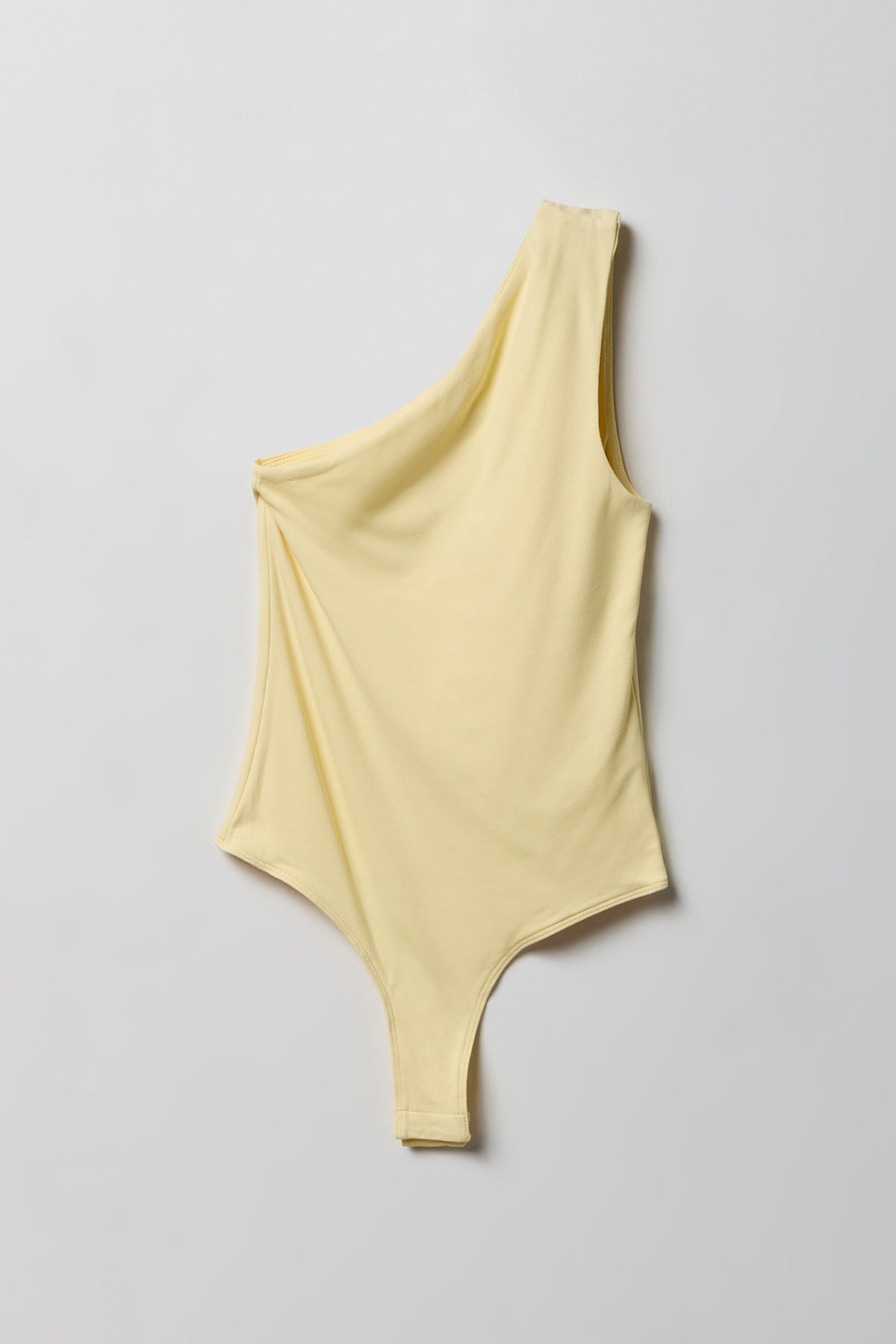 Alt View 5. Soft Contour One Shoulder Bodysuit - Yellow