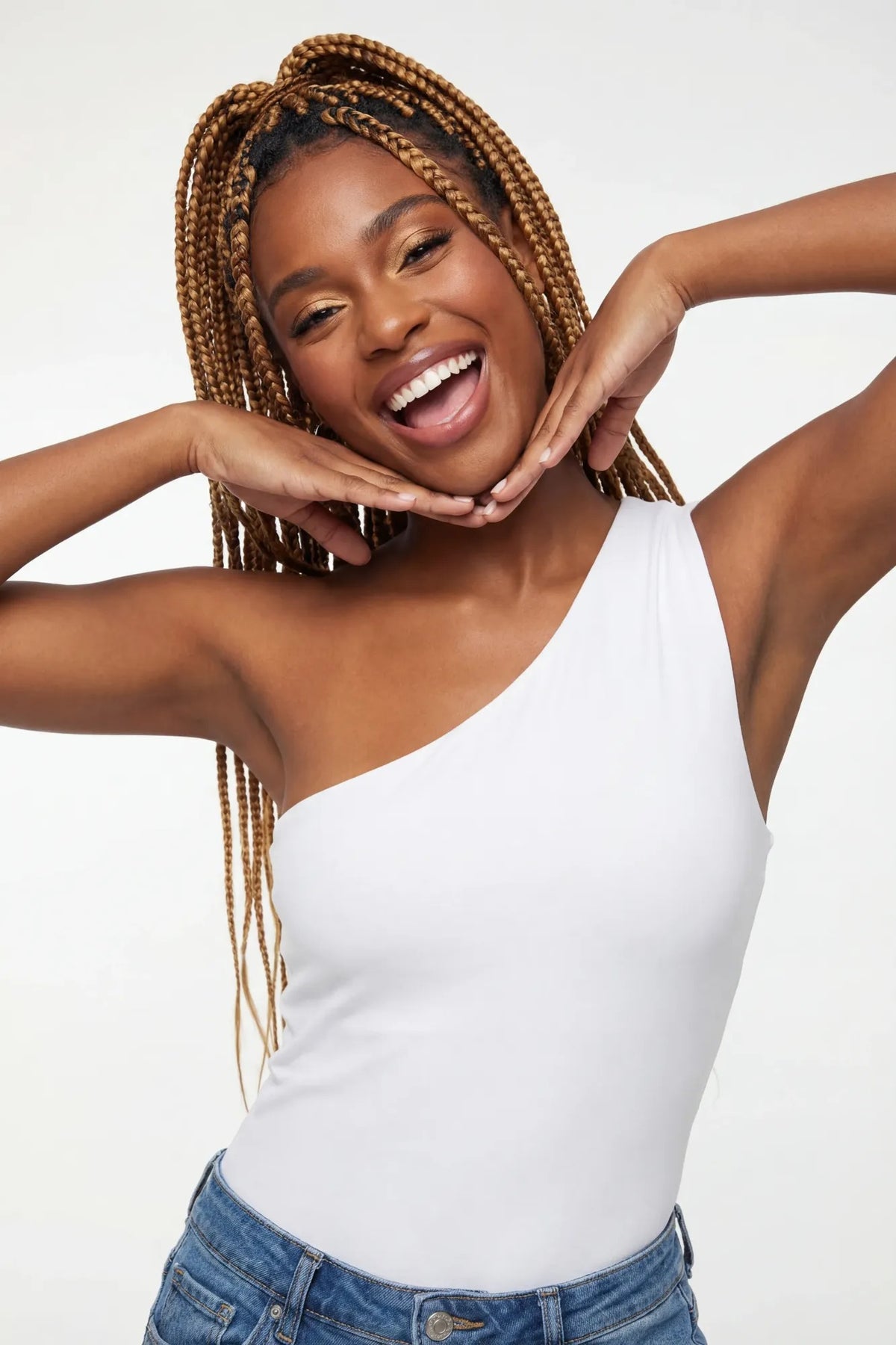 Alt View 17. Soft Contour One Shoulder Bodysuit - Yellow