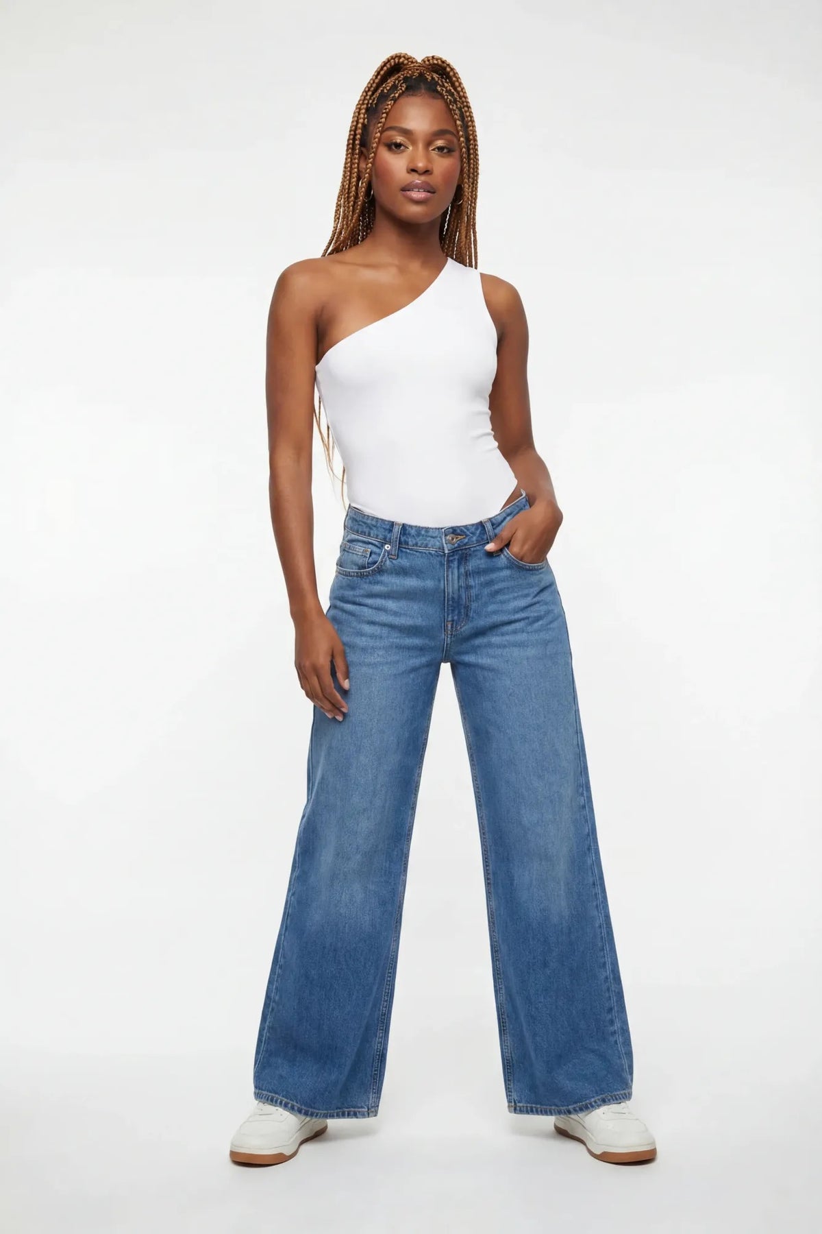 Alt View 20. Soft Contour One Shoulder Bodysuit - Yellow