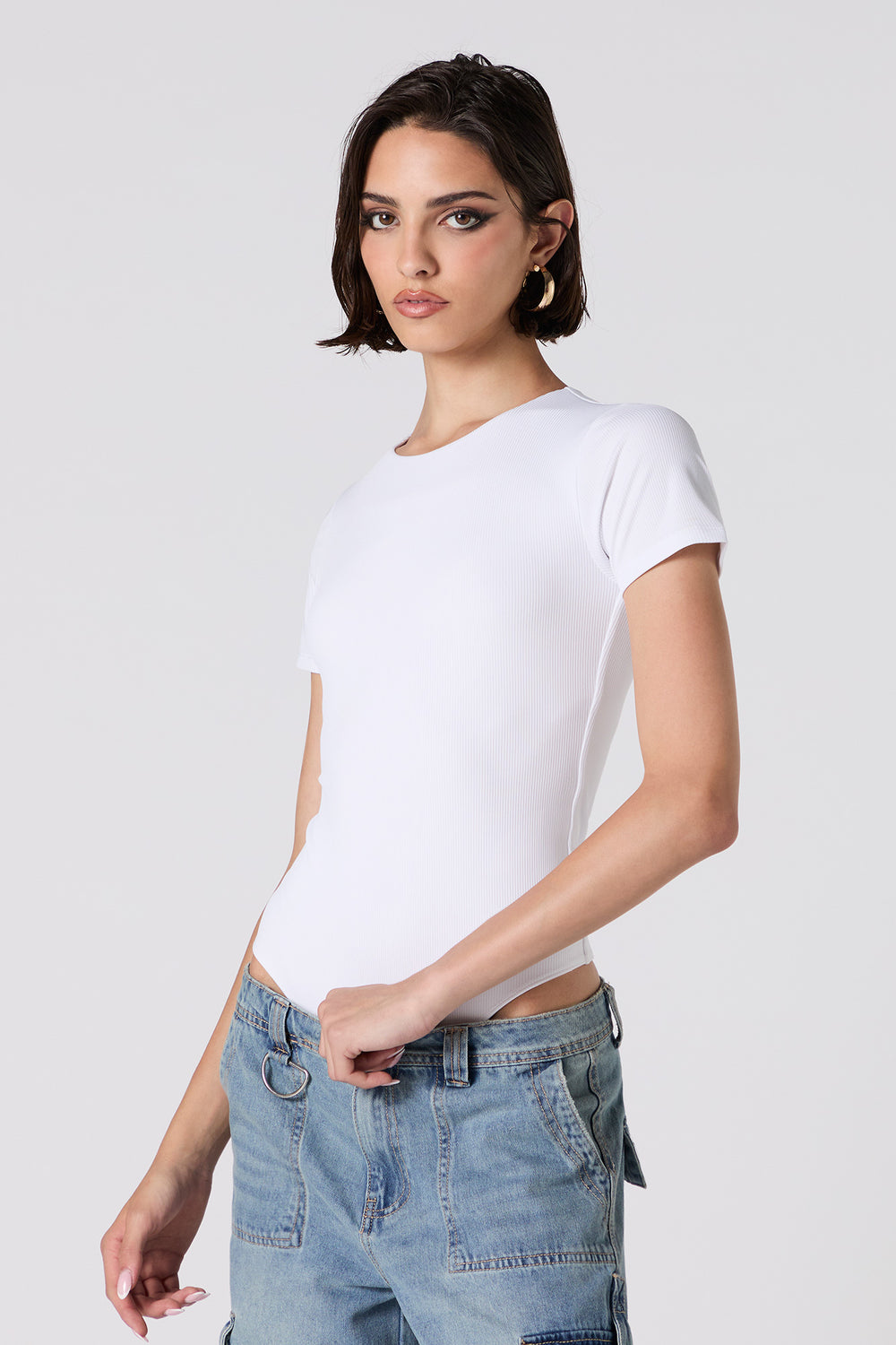 Ribbed Short Sleeve Bodysuit Ribbed Short Sleeve Bodysuit 7