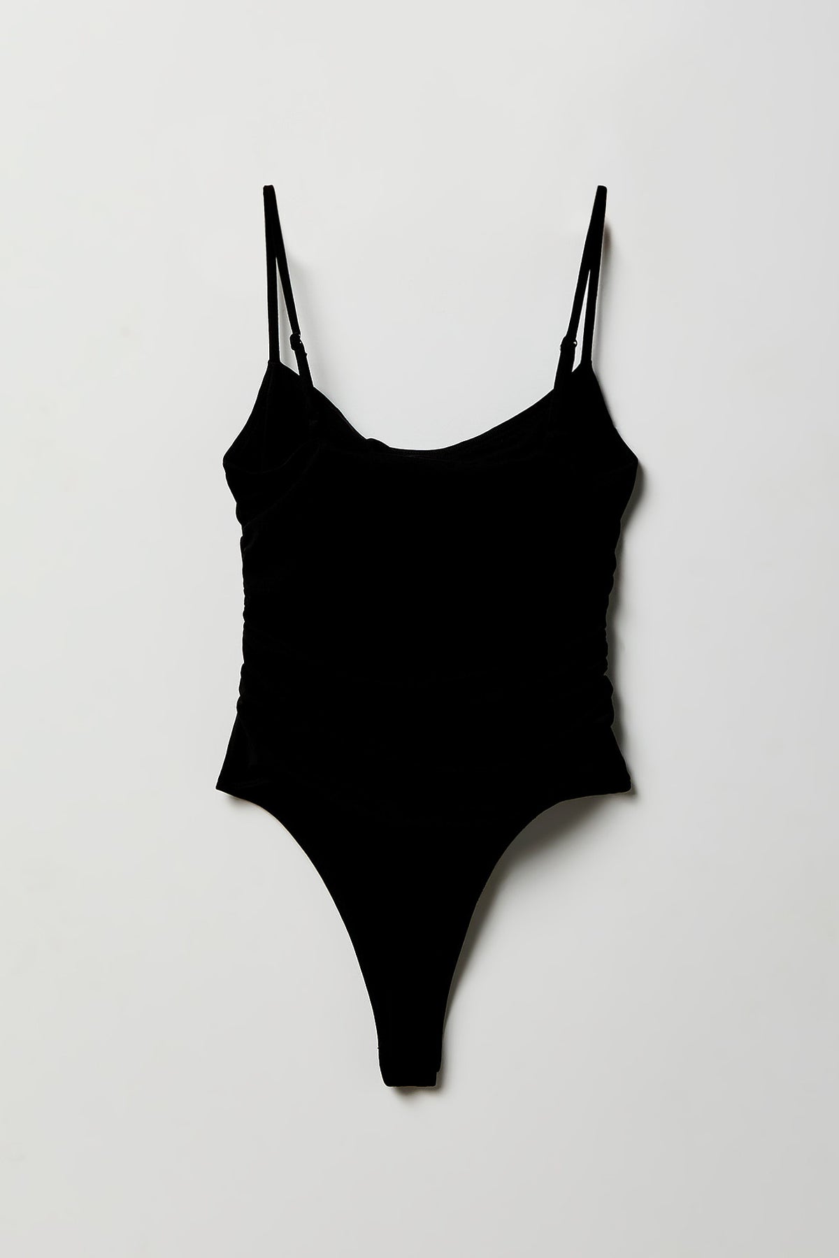 Alt View 4. Contour Scoop Neck Bodysuit - Black