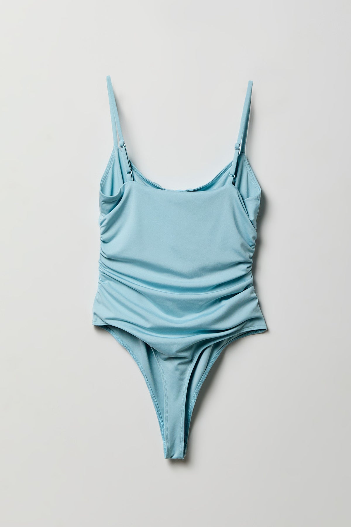 Alt View 5. Contour Scoop Neck Bodysuit - Blue