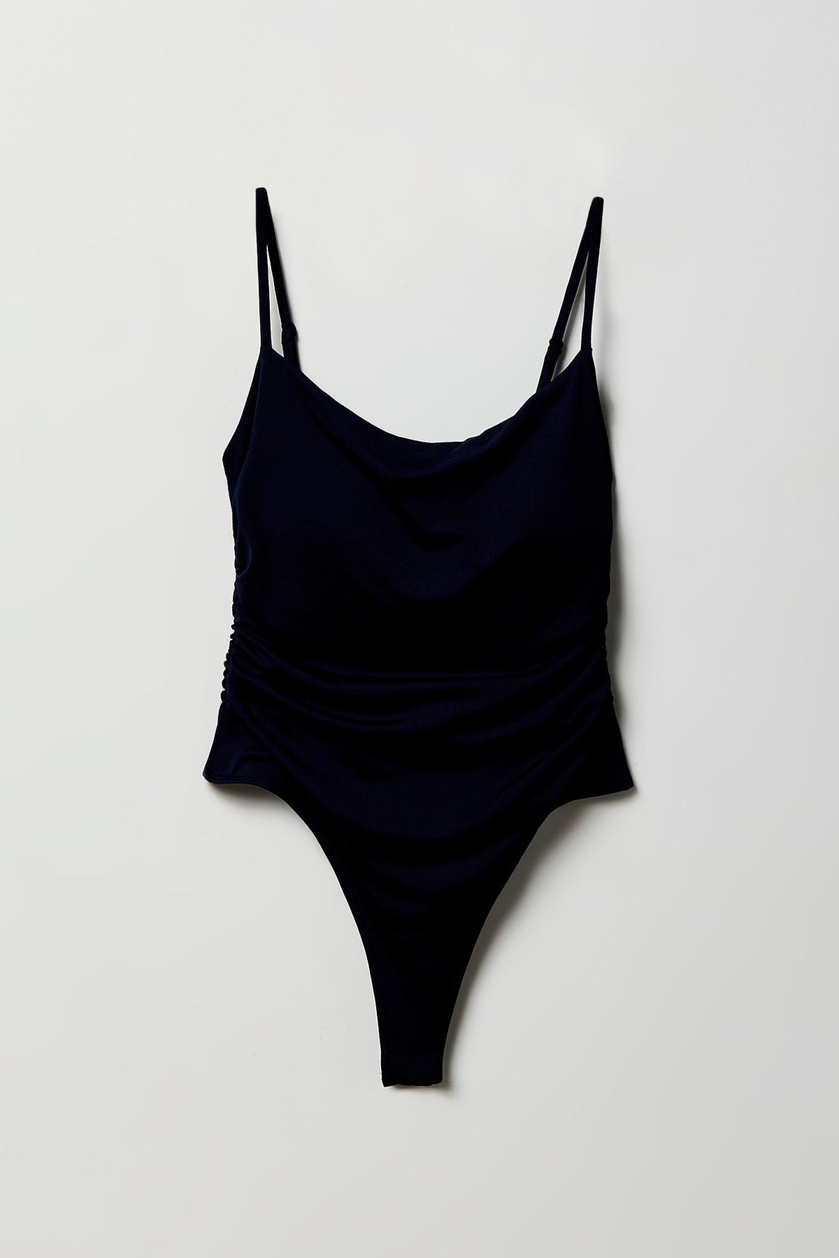 Alt View 4. Contour Scoop Neck Bodysuit - Navy