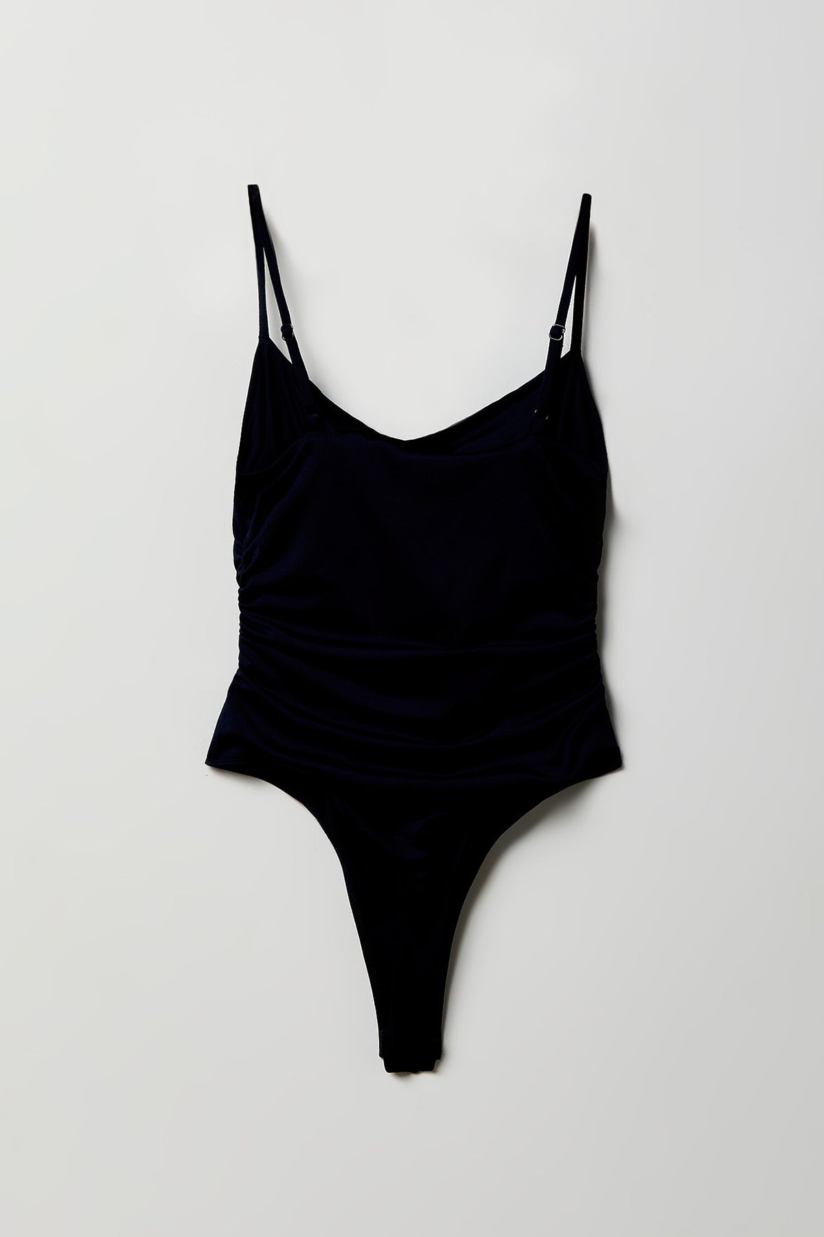 Alt View 5. Contour Scoop Neck Bodysuit - Navy