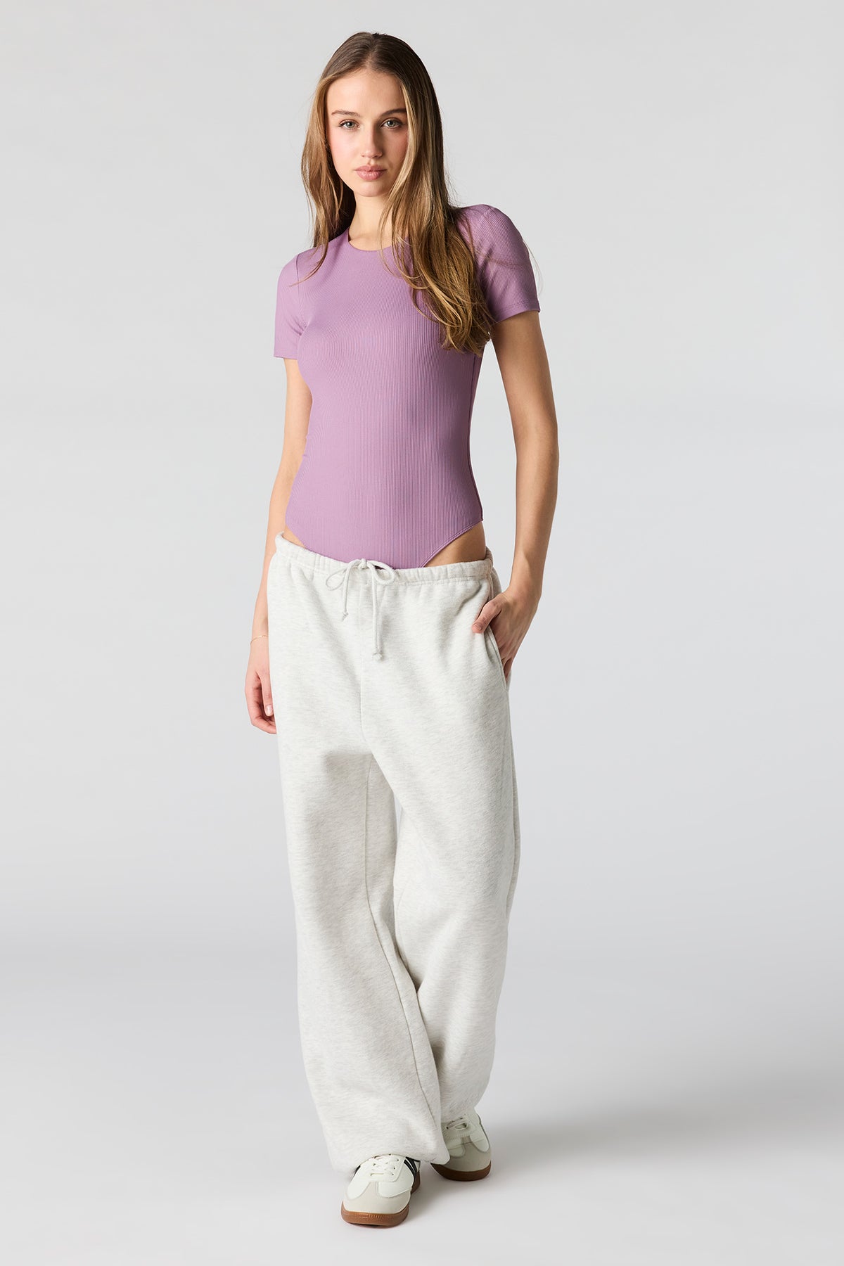 Alt View 3. T-Shirt Bodysuit - Purple
