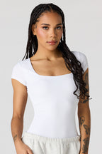 Contour Ribbed Square Neck Bodysuit