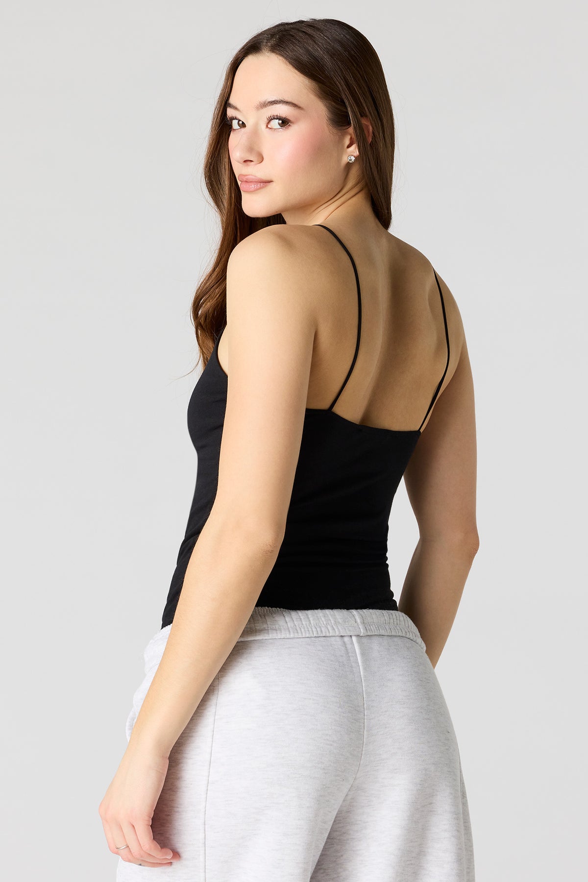 Alt View 2. Soft Contour V-Neck Bodysuit - Black