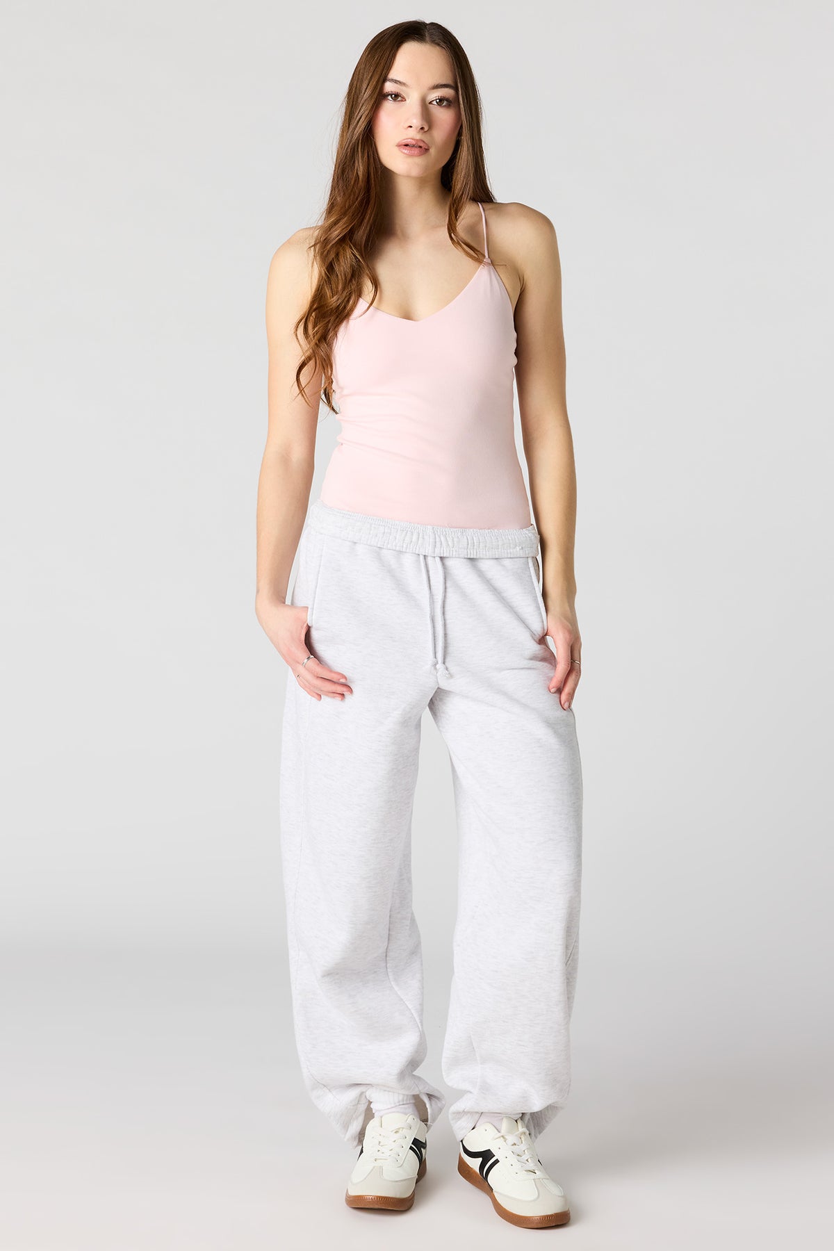 Alt View 3. Soft Contour V-Neck Bodysuit - Light Pink