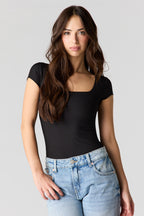 Contour Ribbed Square Neck Bodysuit