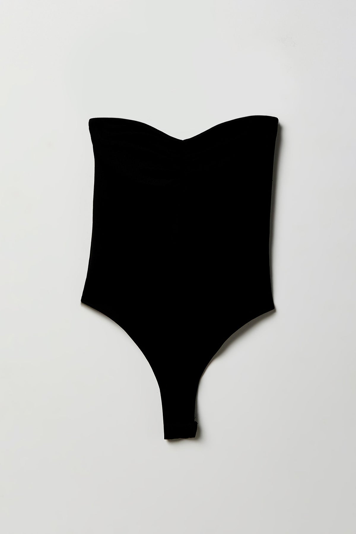 Alt View 4. Contour Cinched Tube Bodysuit - Black