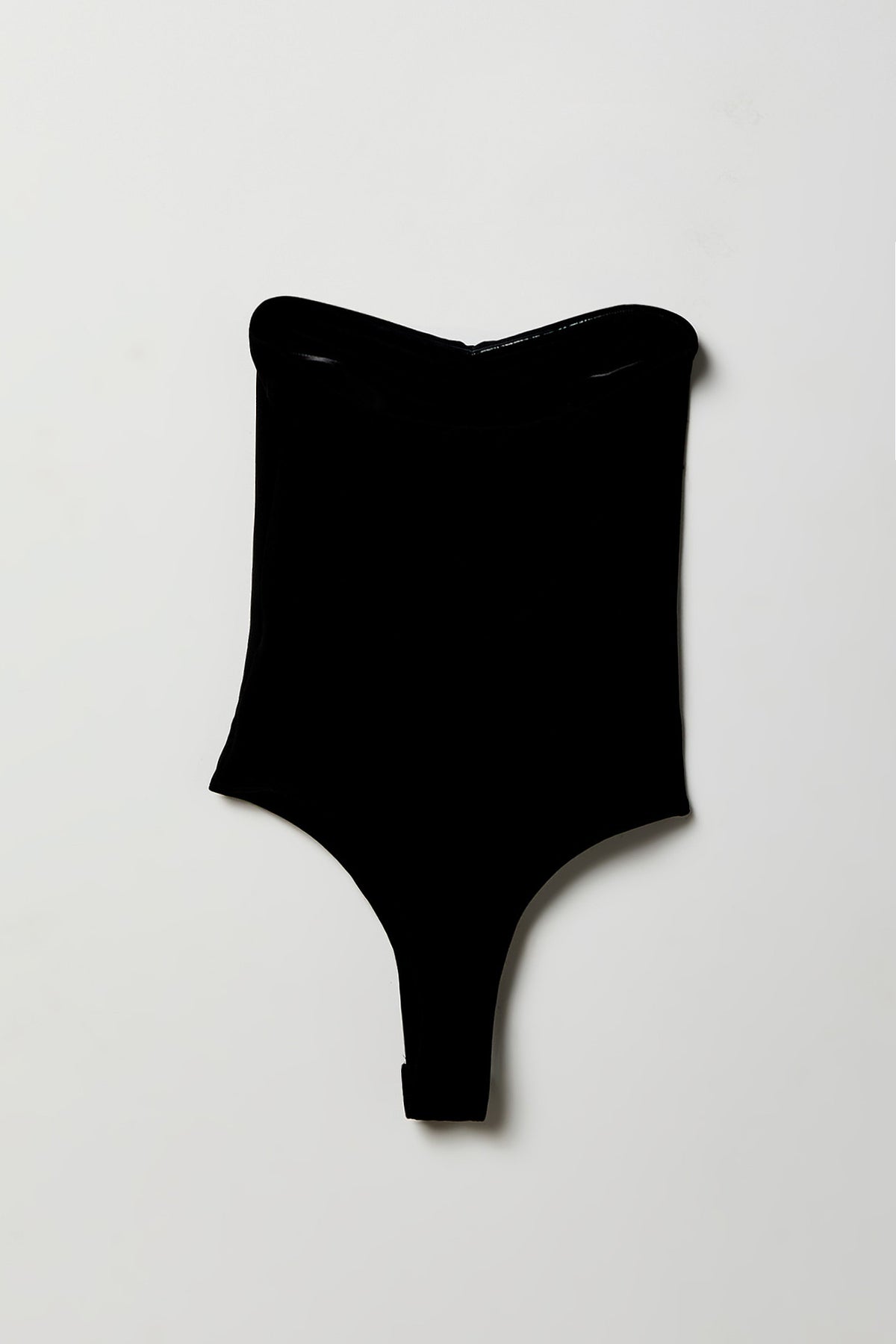 Alt View 5. Contour Cinched Tube Bodysuit - Black