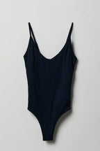 Luxe Heavy Contour Braless V-Neck Bodysuit