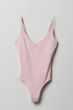 Luxe Heavy Contour Braless V-Neck Bodysuit
