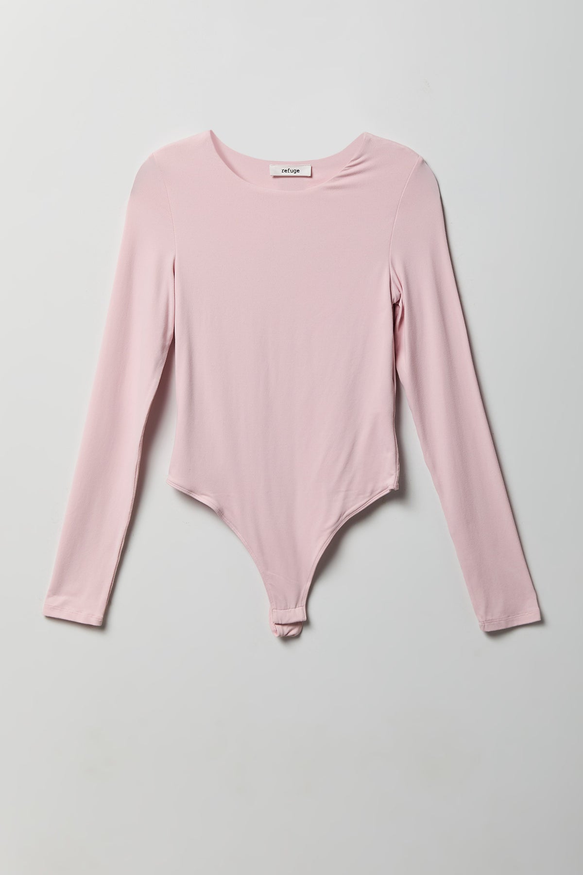 Luxe Heavy Contour Long Sleeve Bodysuit - Light Pink