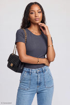 Contour Ribbed Short Sleeve Bodysuit