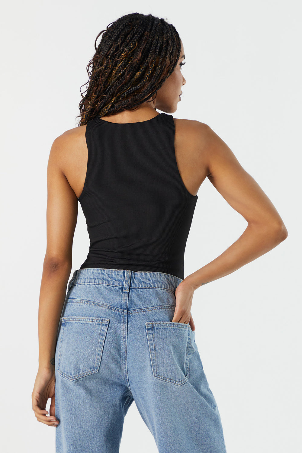 Contour Ribbed High Neck Bodysuit Contour Ribbed High Neck Bodysuit 2