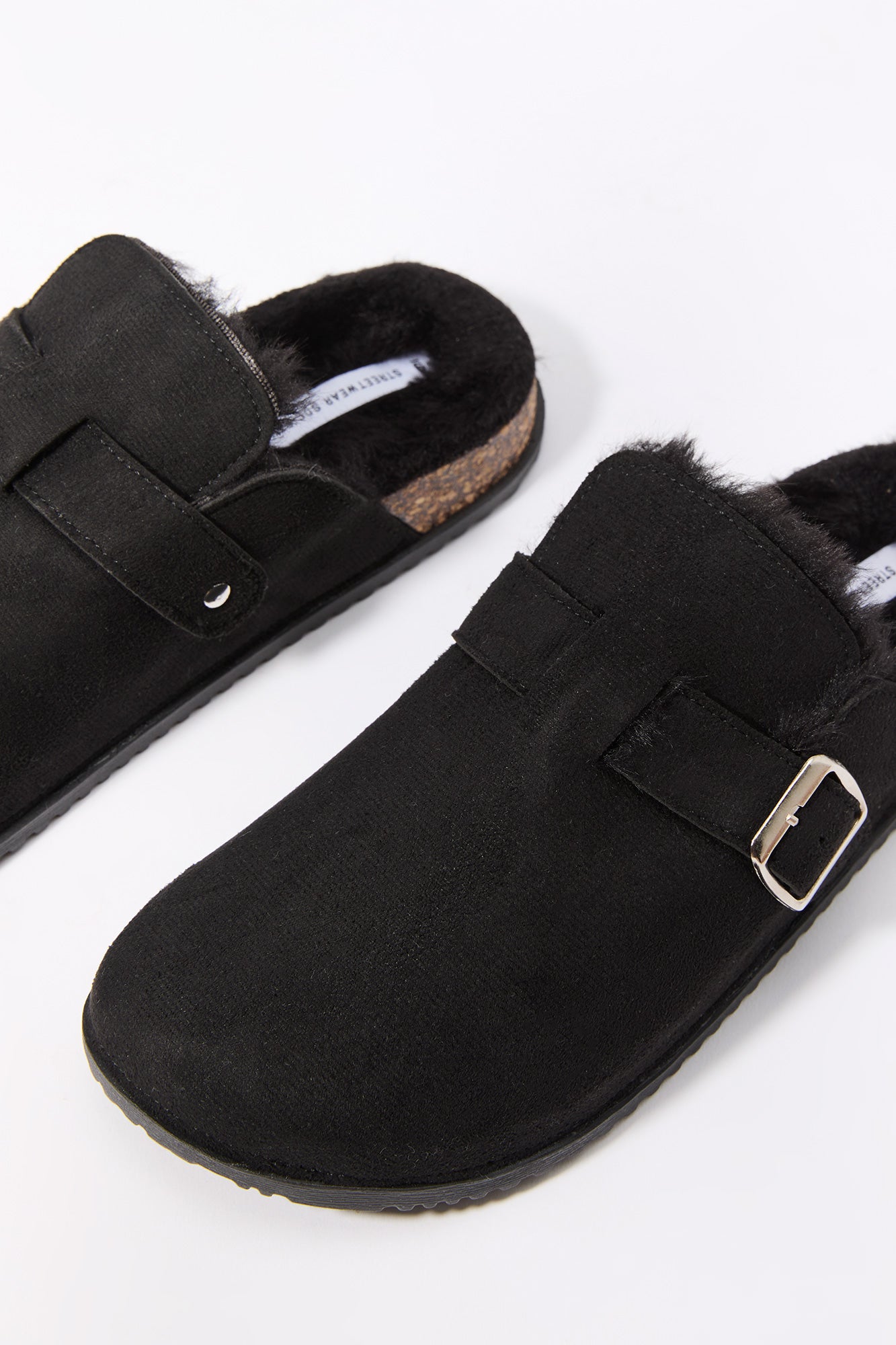 Faux Fur Lined Cork Slide