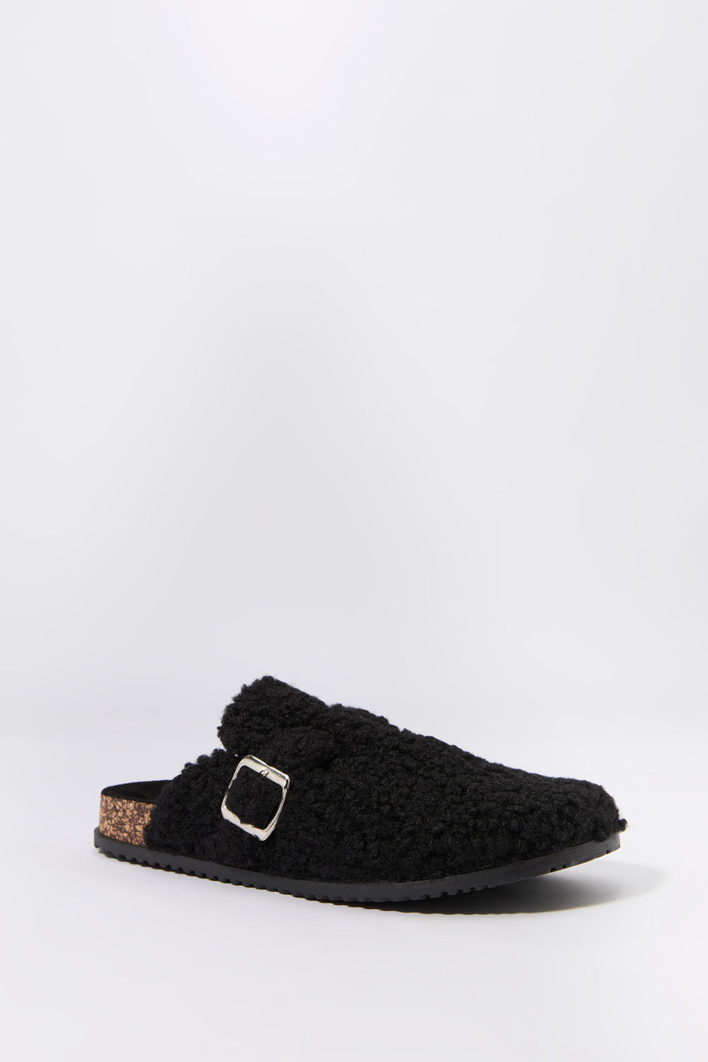 Faux Fur Cork Slipper Slides Faux Fur Cork Slipper Slides 7