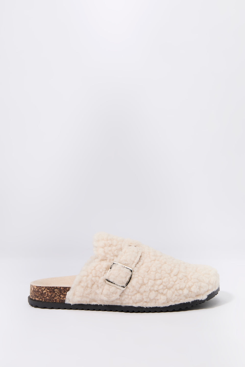 Faux Fur Cork Slipper Slides Faux Fur Cork Slipper Slides 2