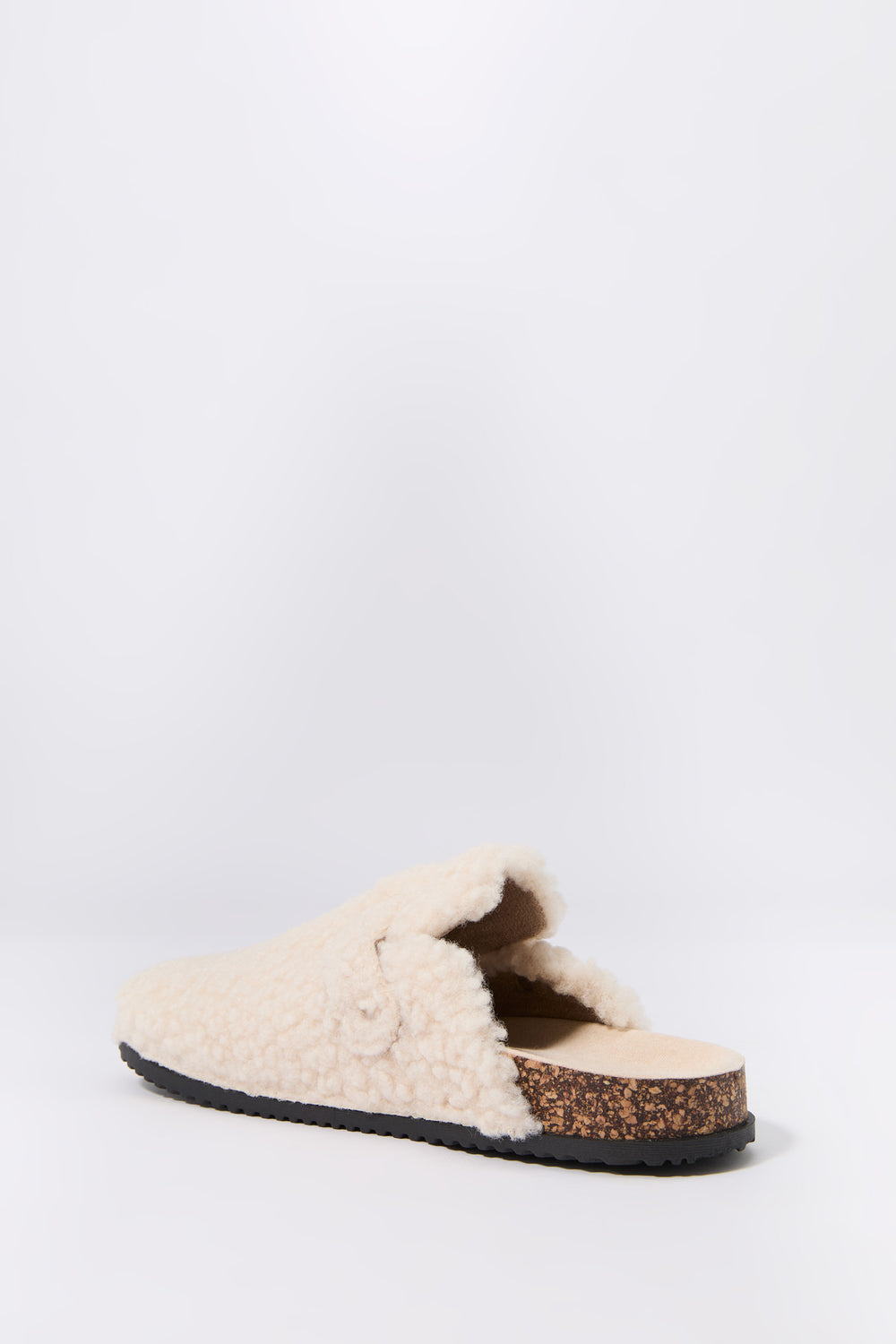 Faux Fur Cork Slipper Slides Faux Fur Cork Slipper Slides 4