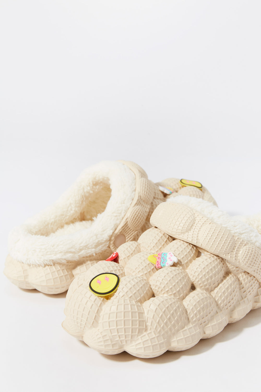 Faux Fur Lined Bubble Slide with Charms Faux Fur Lined Bubble Slide with Charms 12