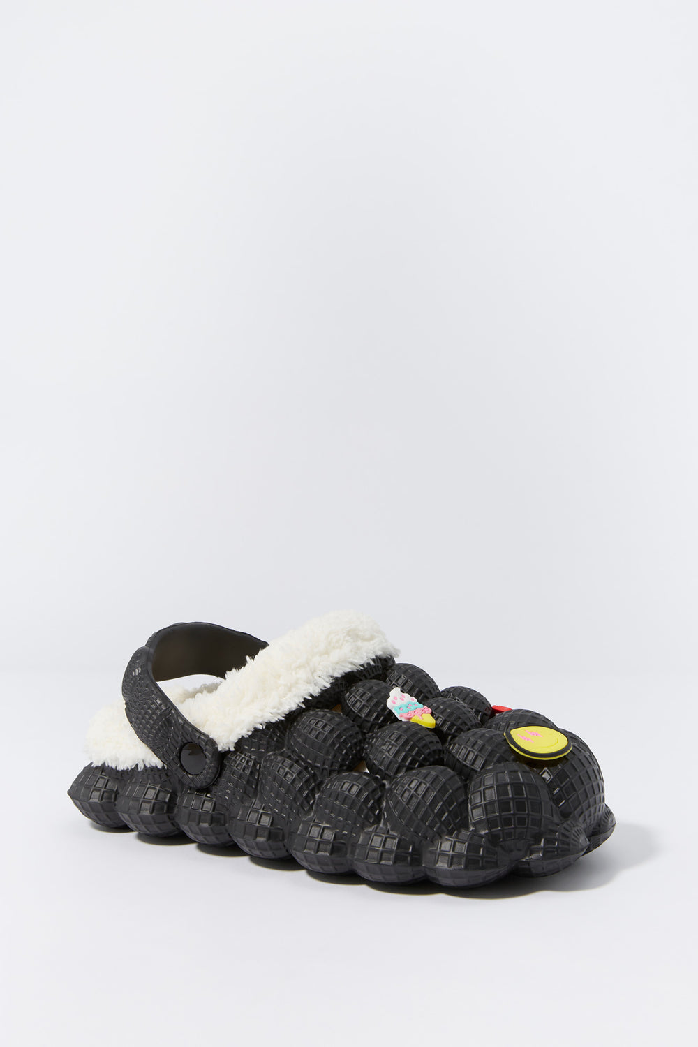 Faux Fur Lined Bubble Slide with Charms Faux Fur Lined Bubble Slide with Charms 8