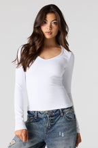 Luxe Heavy Contour Long Sleeve Top