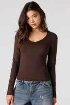 Luxe Heavy Contour Long Sleeve Top