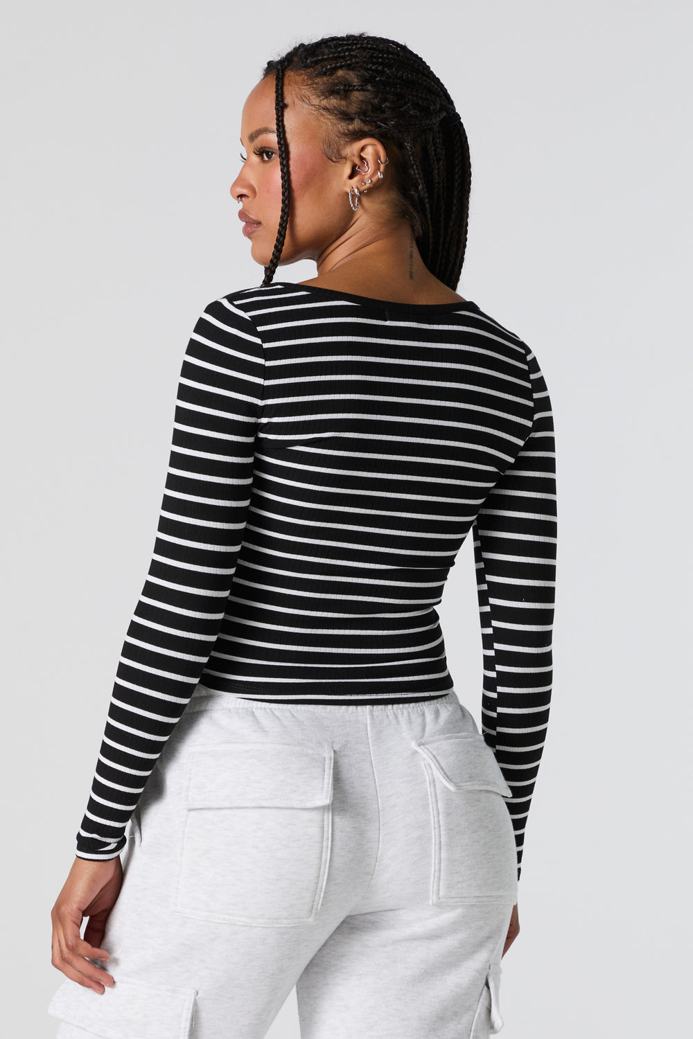 Ribbed Square Neck Long Sleeve Top Ribbed Square Neck Long Sleeve Top 17