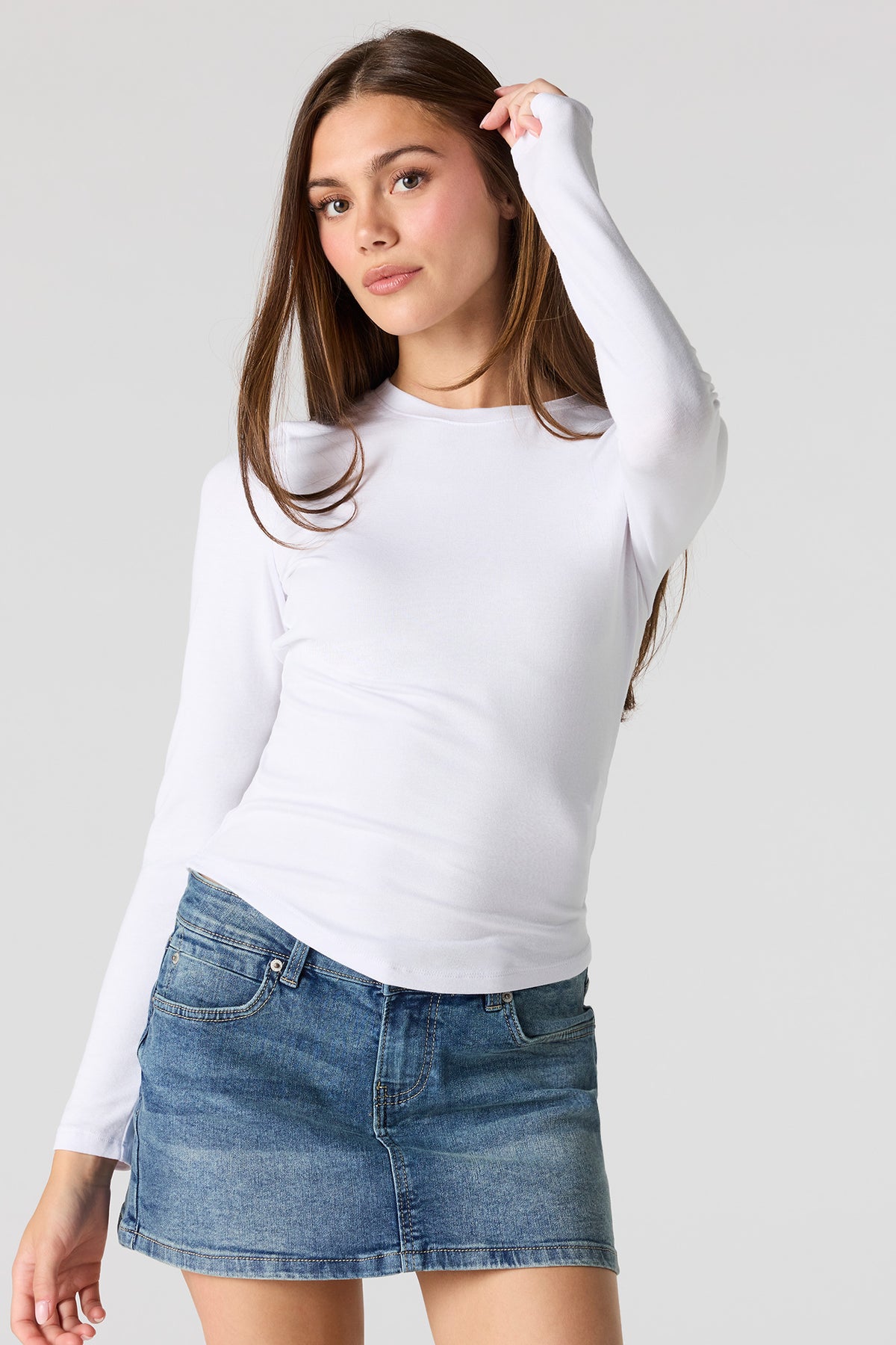 Long Sleeve Top - White