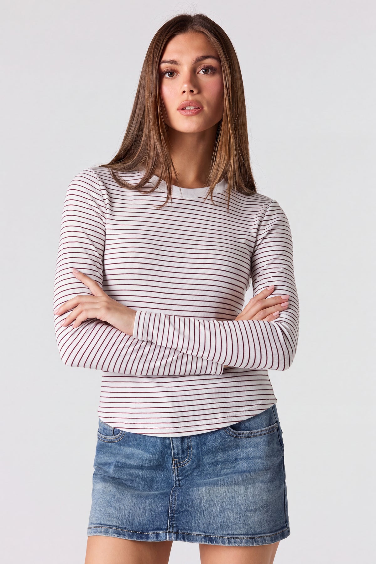 Long Sleeve Top - Medium Brown