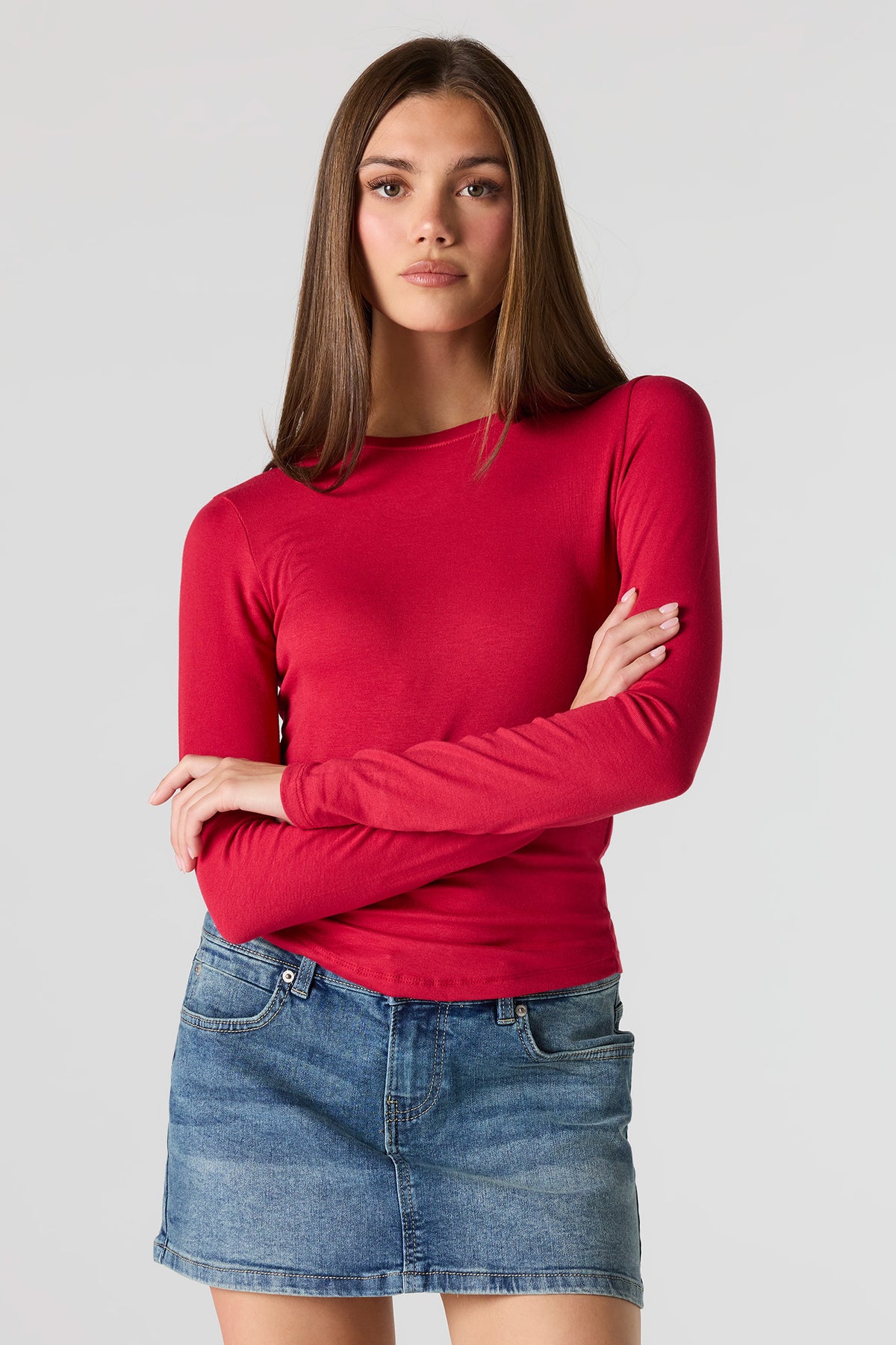 Long Sleeve Top - Red