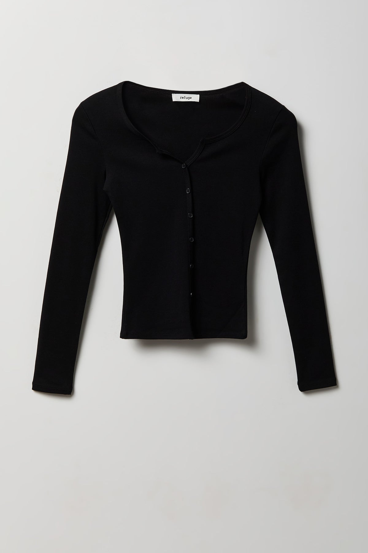 Alt View 4. Button-Up Cardigan - Black