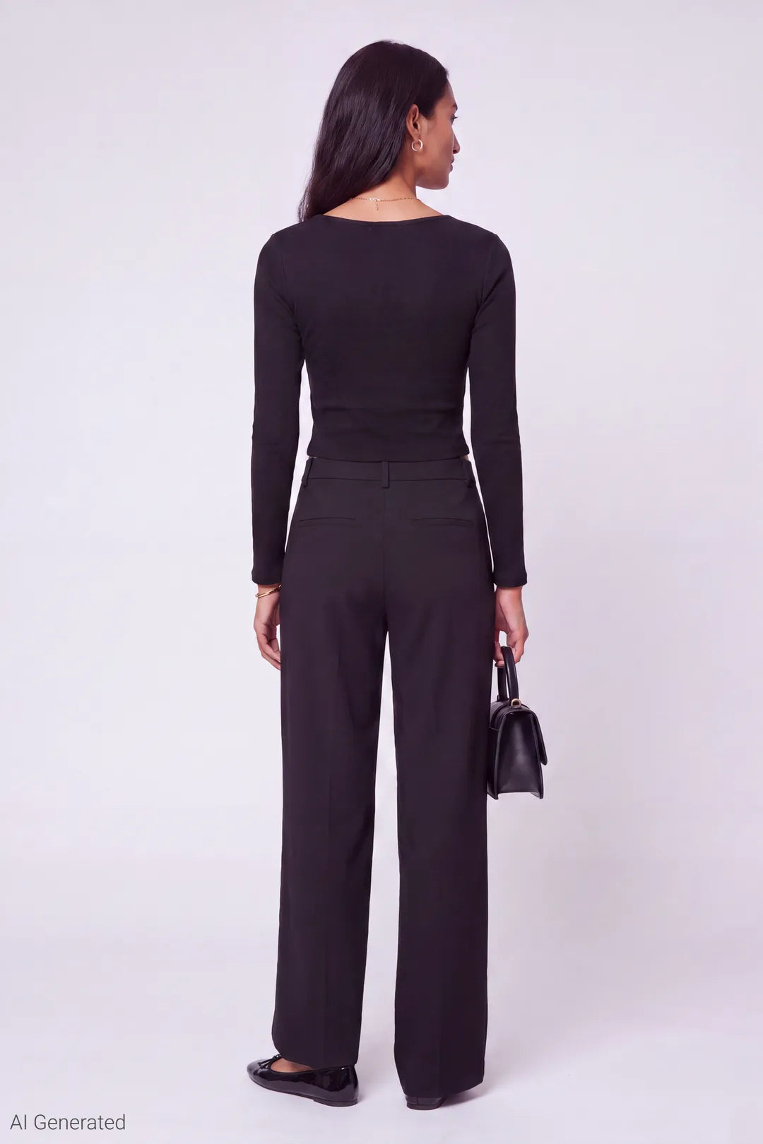 Alt View 3. Button-Up Cardigan - Black
