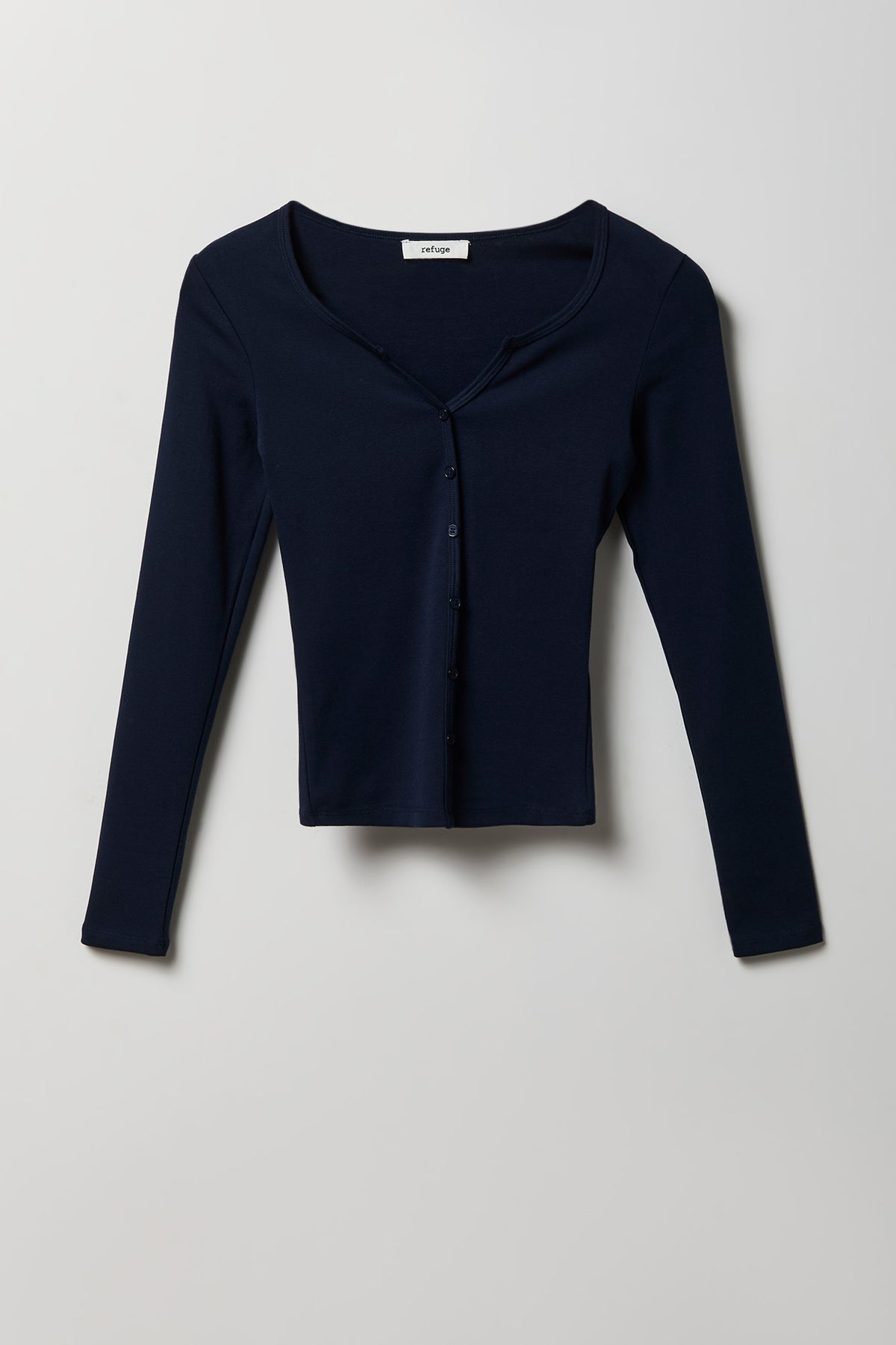 Alt View 4. Button-Up Cardigan - Navy