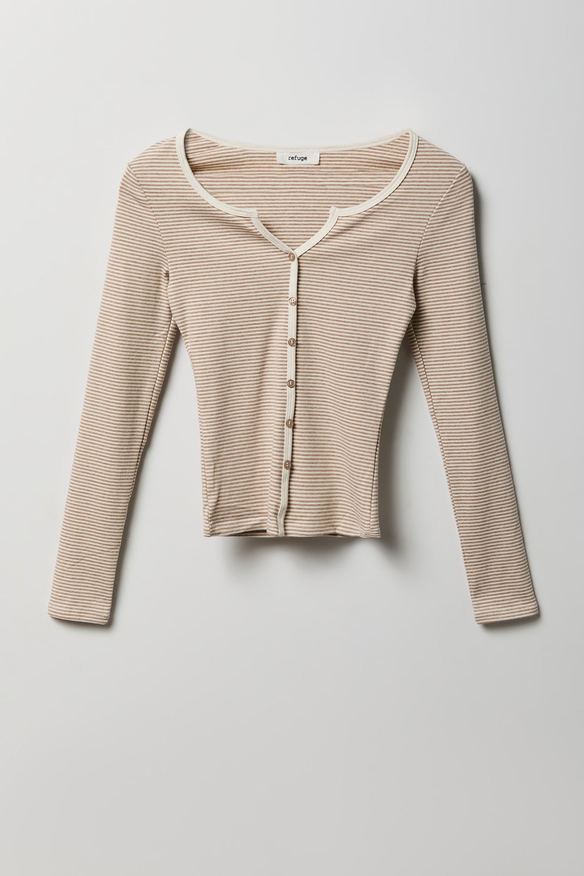 Alt View 4. Button-Up Cardigan - Khaki