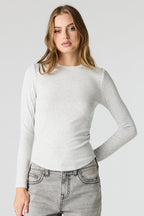 Ribbed Long Sleeve Top