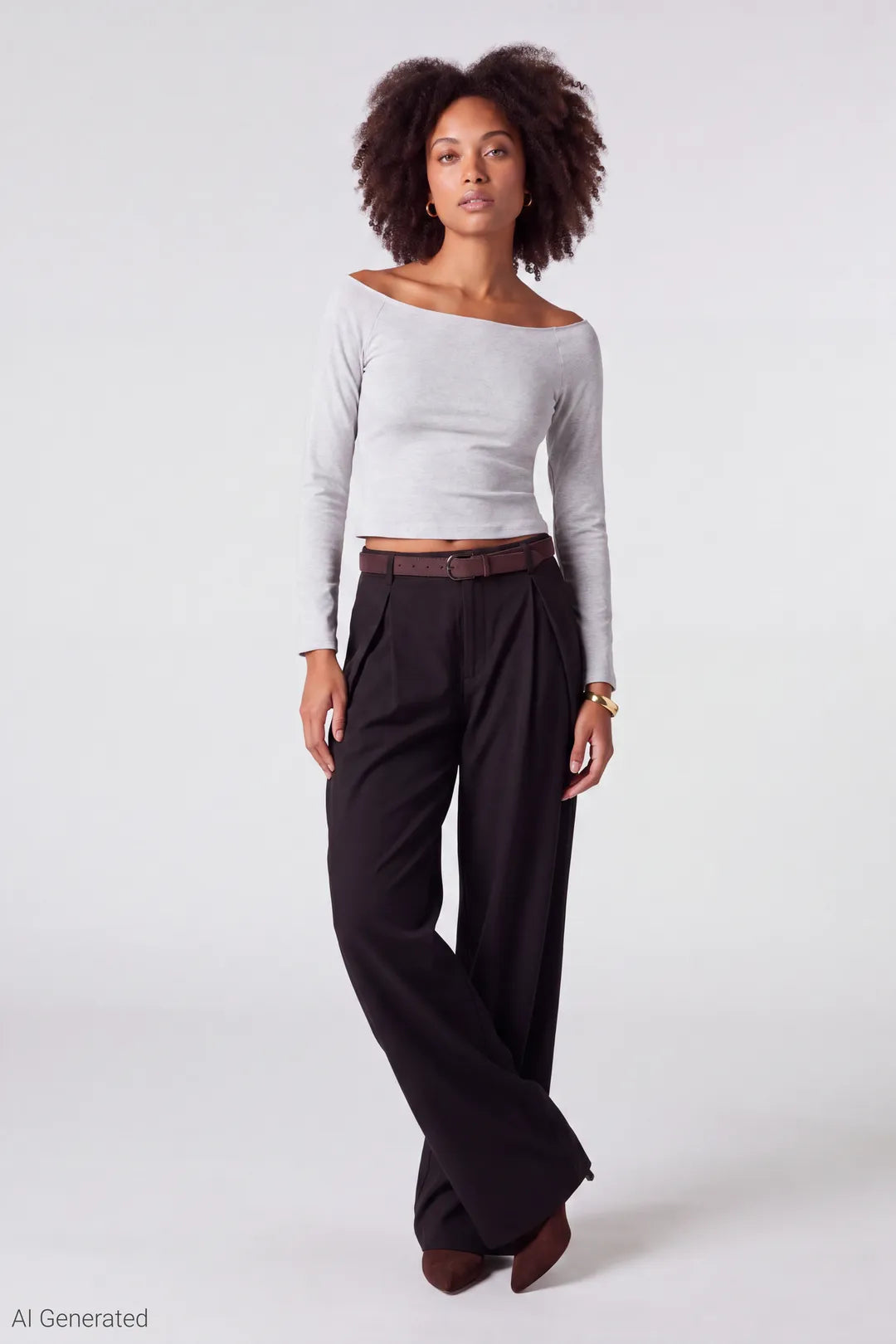 Alt View 12. Off Shoulder Long Sleeve Top - Light Pink