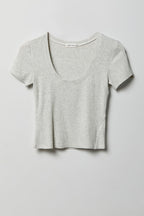 Soft Ribbed T-Shirt & Flare Pant Set
