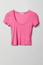 Soft Ribbed T-Shirt & Flare Pant Set