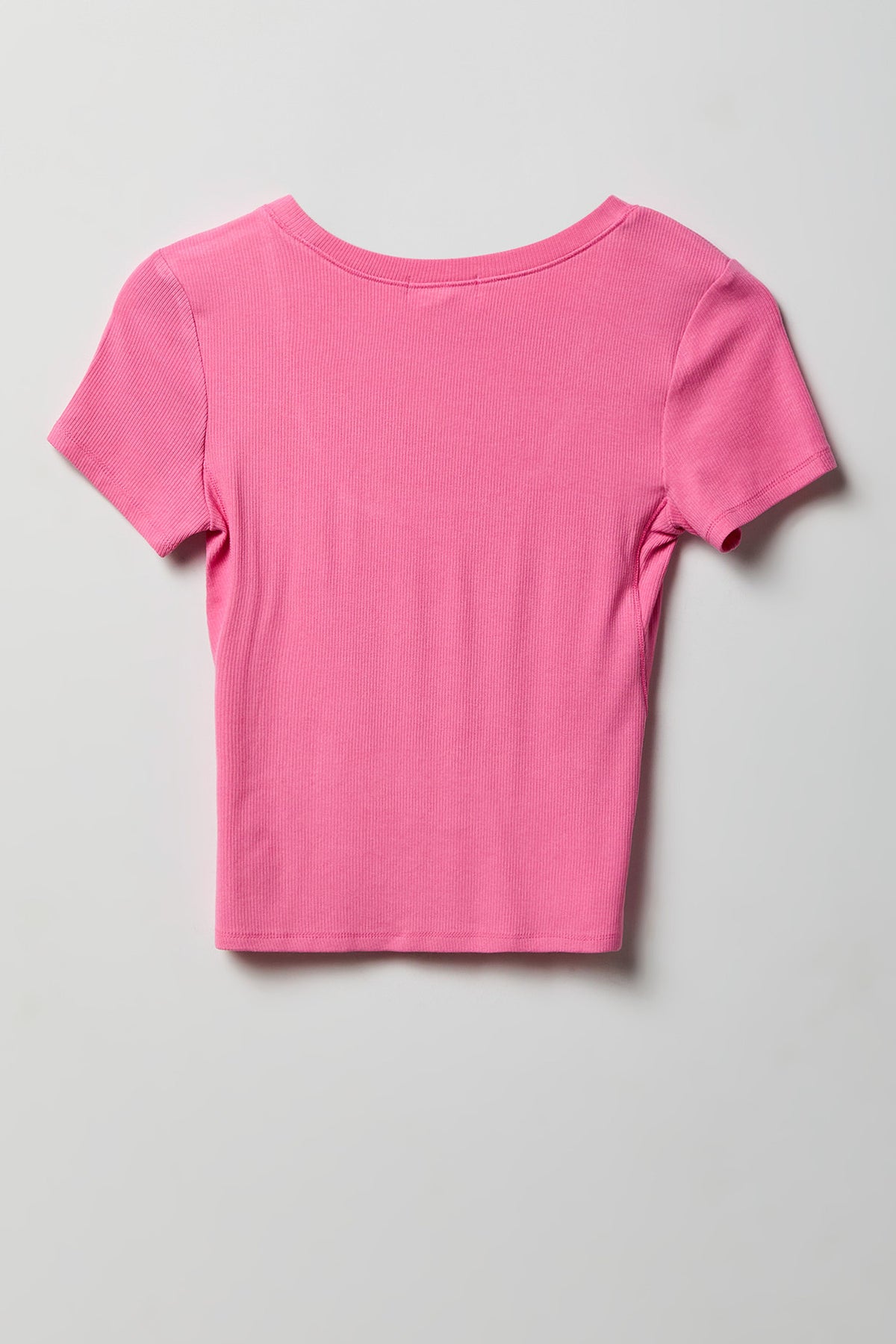 Alt View 2. Soft Ribbed T-Shirt & Flare Pant Set - Pink