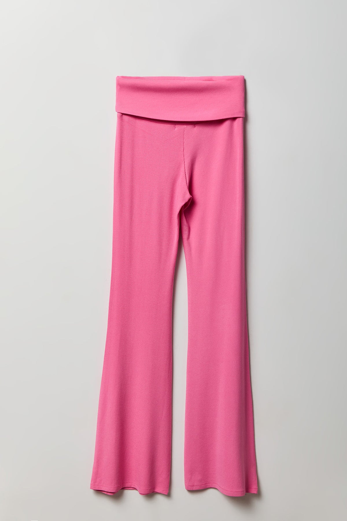 Alt View 4. Soft Ribbed T-Shirt & Flare Pant Set - Pink