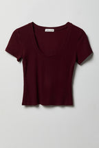 Soft Ribbed T-Shirt & Flare Pant Set