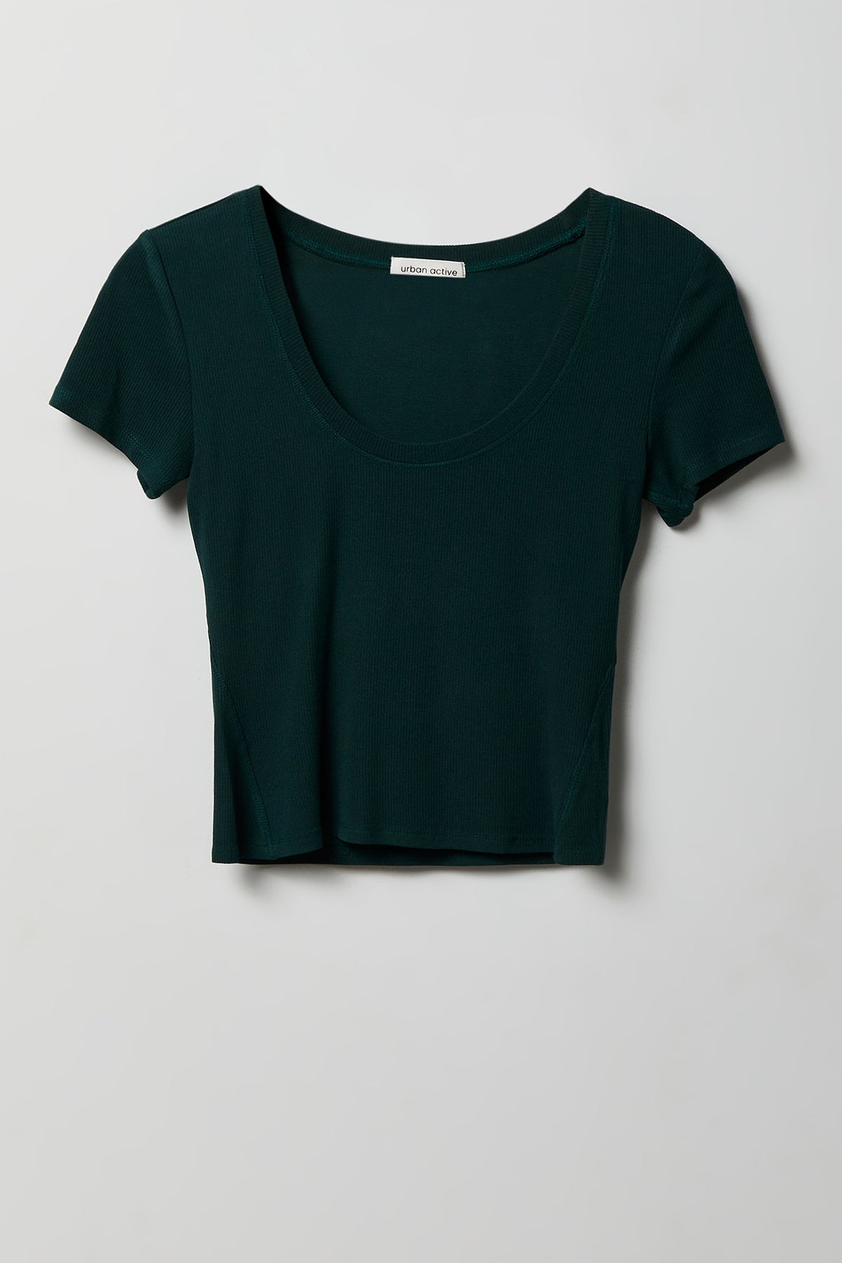 Soft Ribbed T-Shirt & Flare Pant Set - Teal