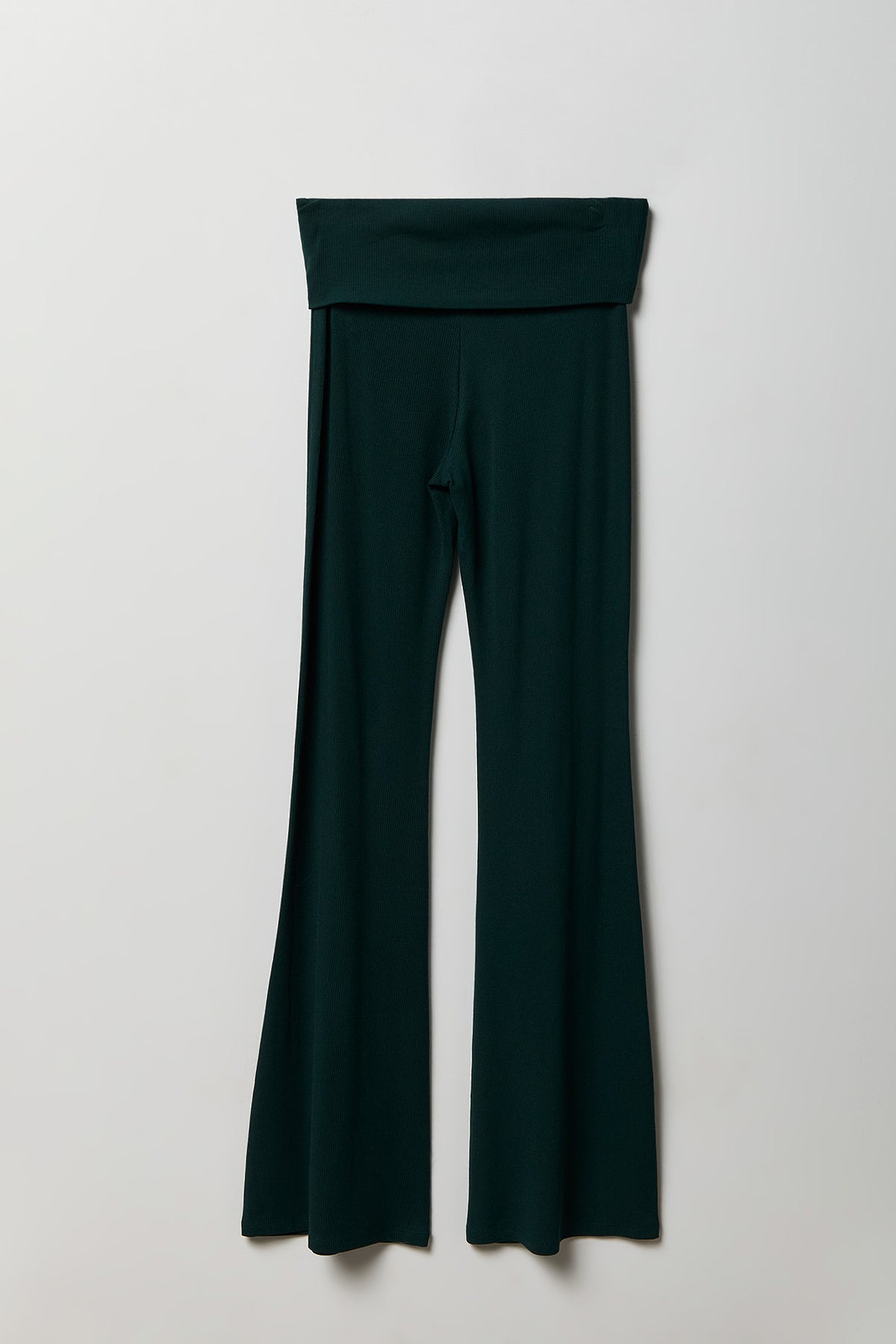 Alt View 4. Soft Ribbed T-Shirt & Flare Pant Set - Teal