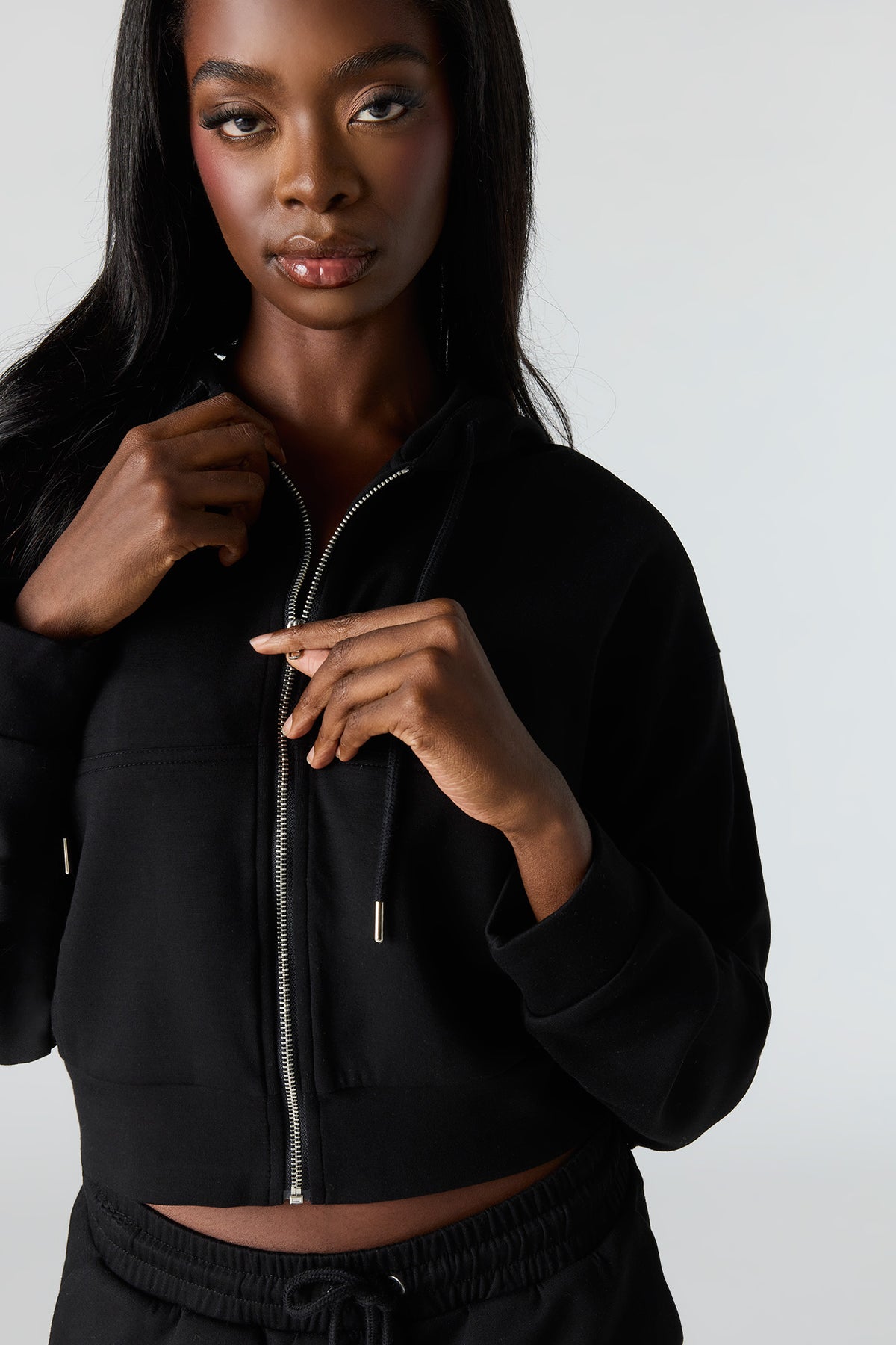 Alt View 4. U/A Scuba Zip Hoodie - Black