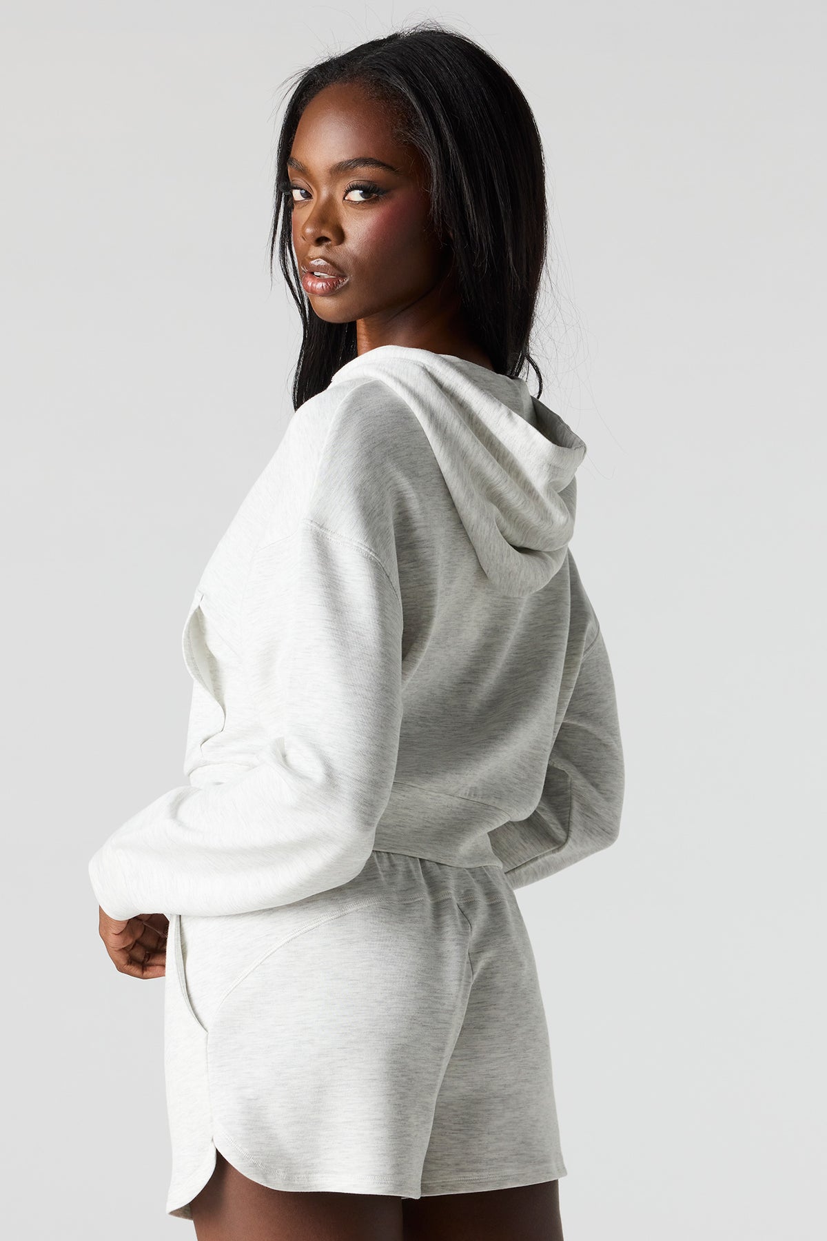 Alt View 2. U/A Scuba Zip Hoodie - Light Grey