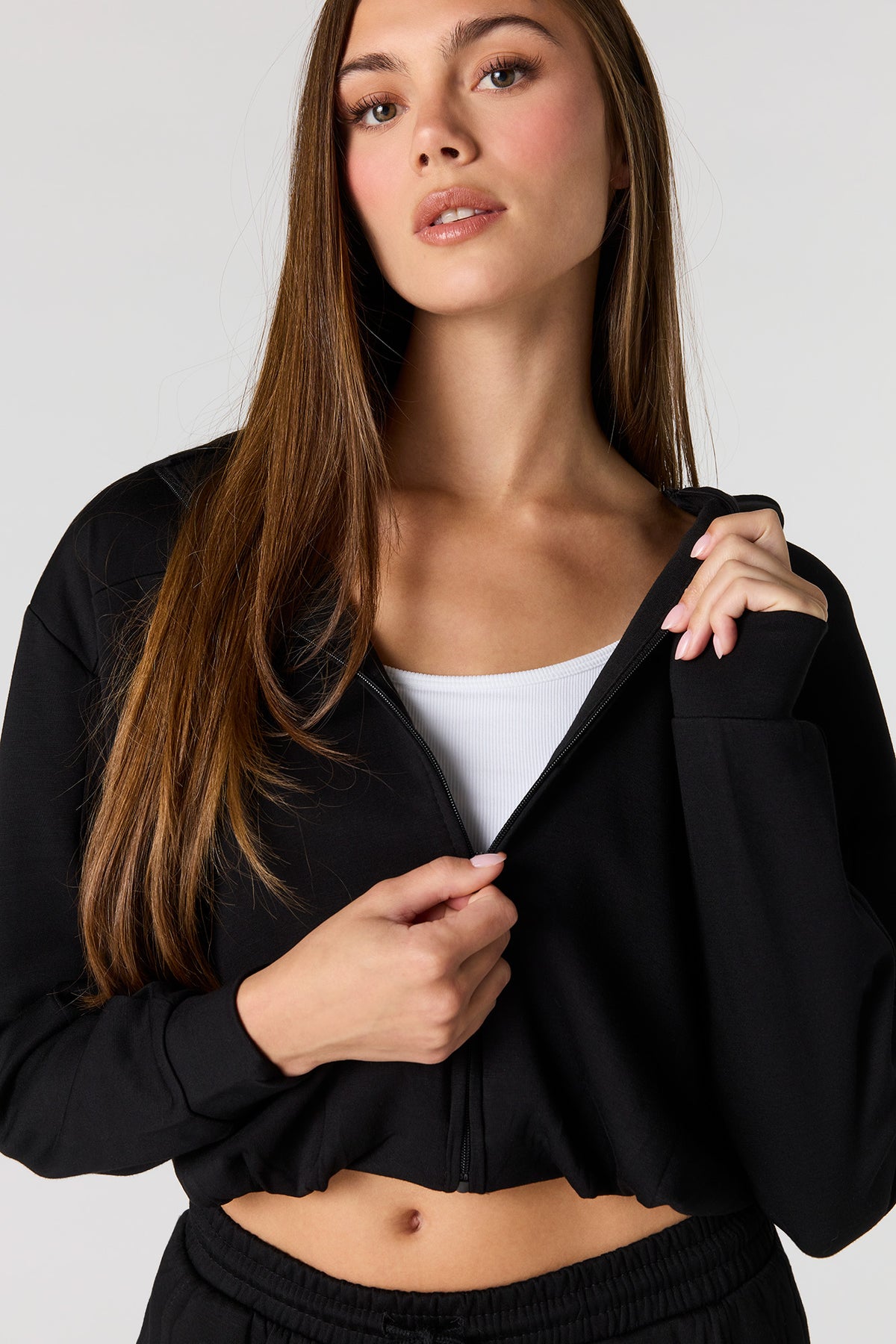 Alt View 4. Active Scuba Zip Hoodie - Black