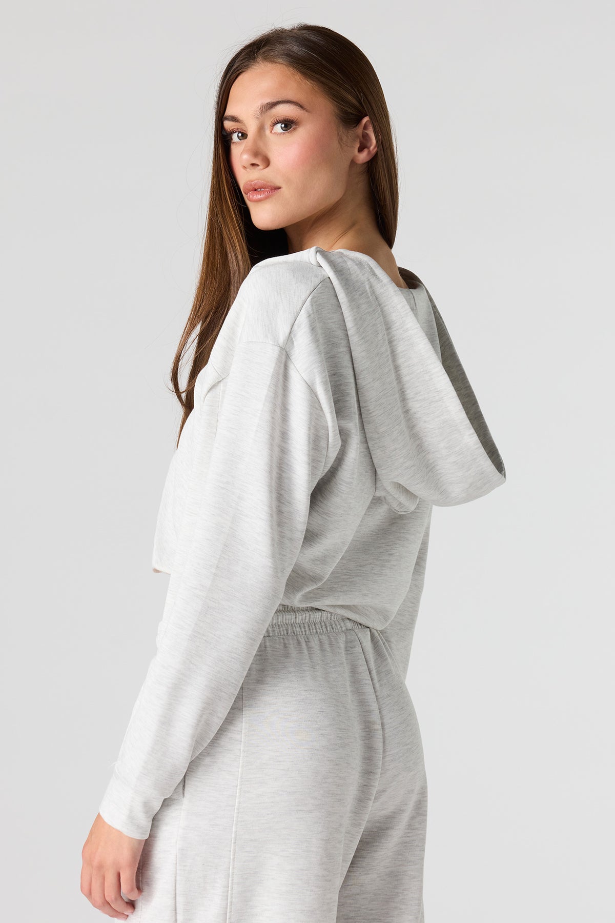 Alt View 2. Active Scuba Zip Hoodie - Light Grey